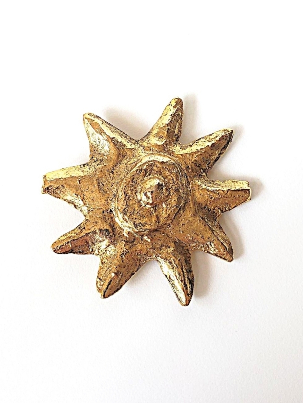 Carole Saint Germès Paris gold-plated brooch